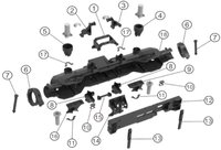 XAG V40 держатель радара препятствий верхний 02-001-06764